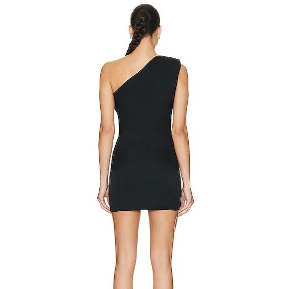 New Roland Mouret Asymmetric Stretch Silk Crepe Mini Dress One-Shoulder - Picture 7 of 15